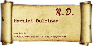 Martini Dulcinea névjegykártya